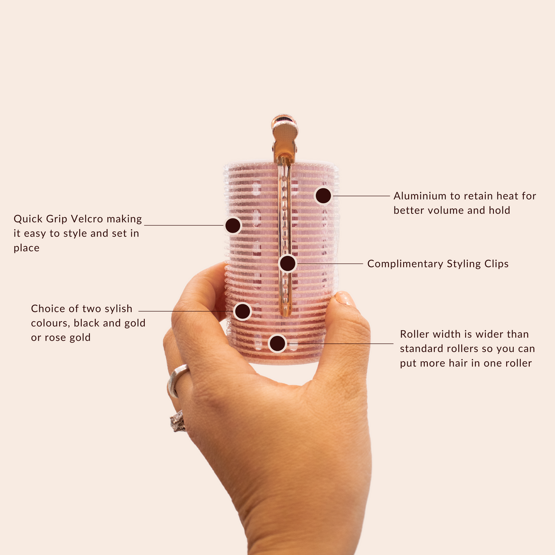 Velcro Hair Rollers The Fringe Kit Xtra Wide Quick Grip Rollers Charlii